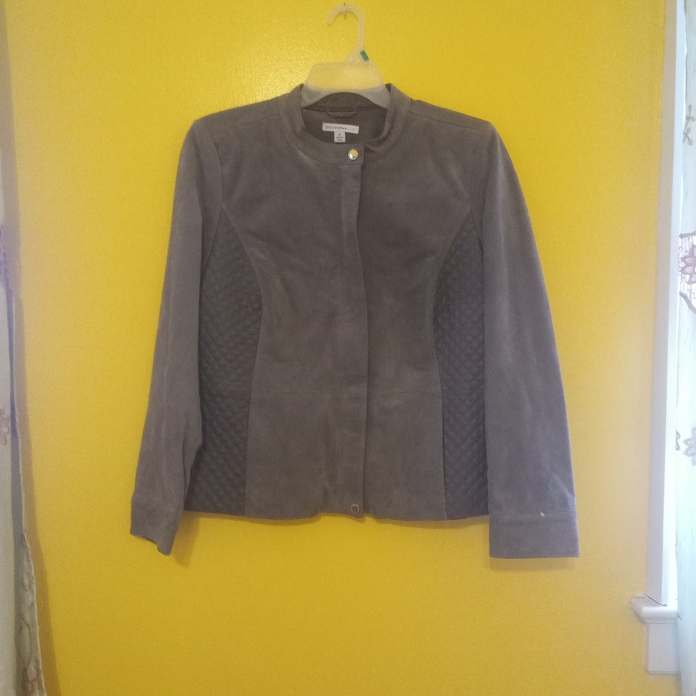 ISAAC MIZRAHI GREY SWADE JACKET